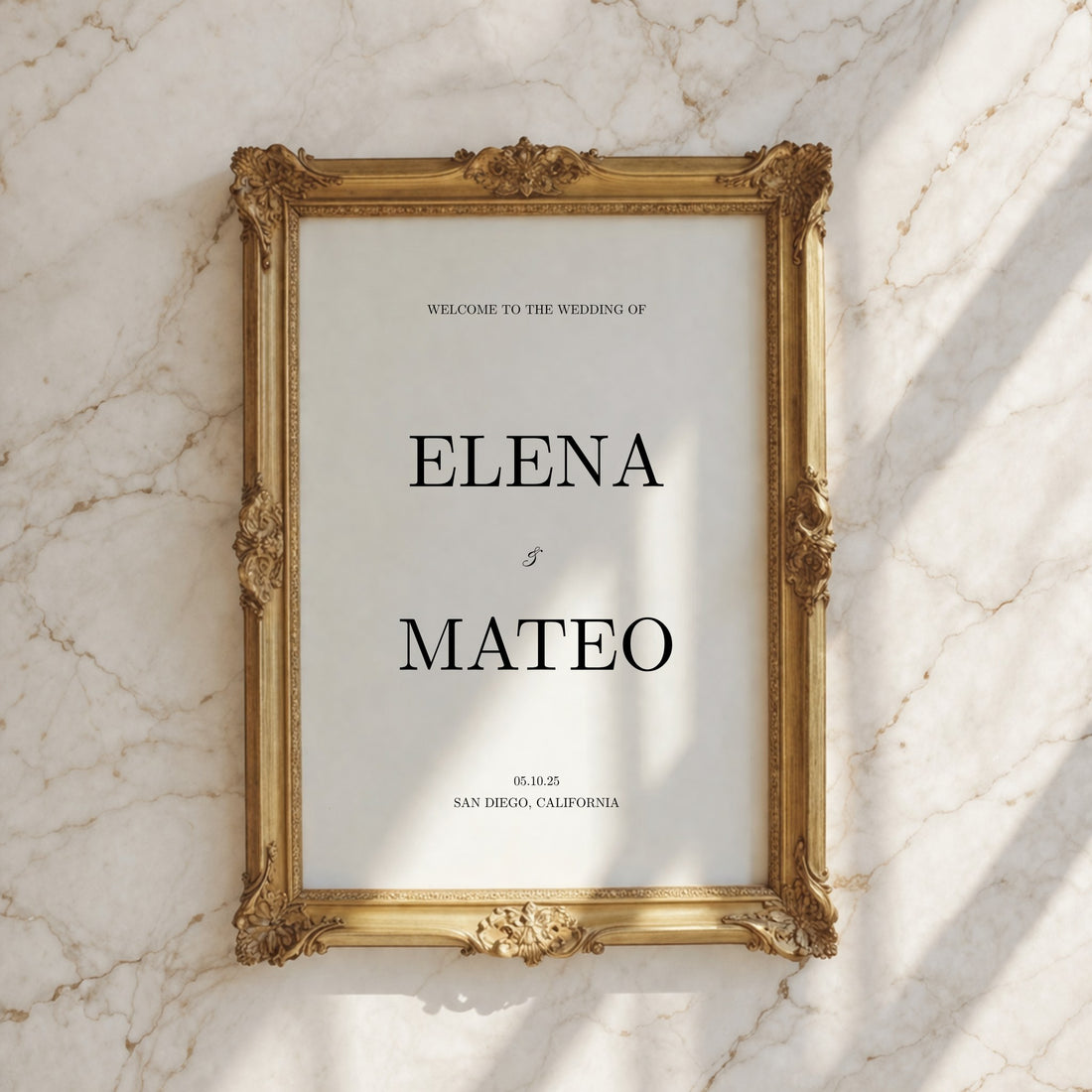 Reina Collection Poster Wedding Welcome Sign
