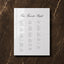 Reina Collection Acrylic Wedding Seating Chart Sign