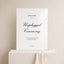 Reina Collection Acrylic Wedding Unplugged Ceremony Sign
