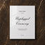 Reina Collection Acrylic Wedding Unplugged Ceremony Sign