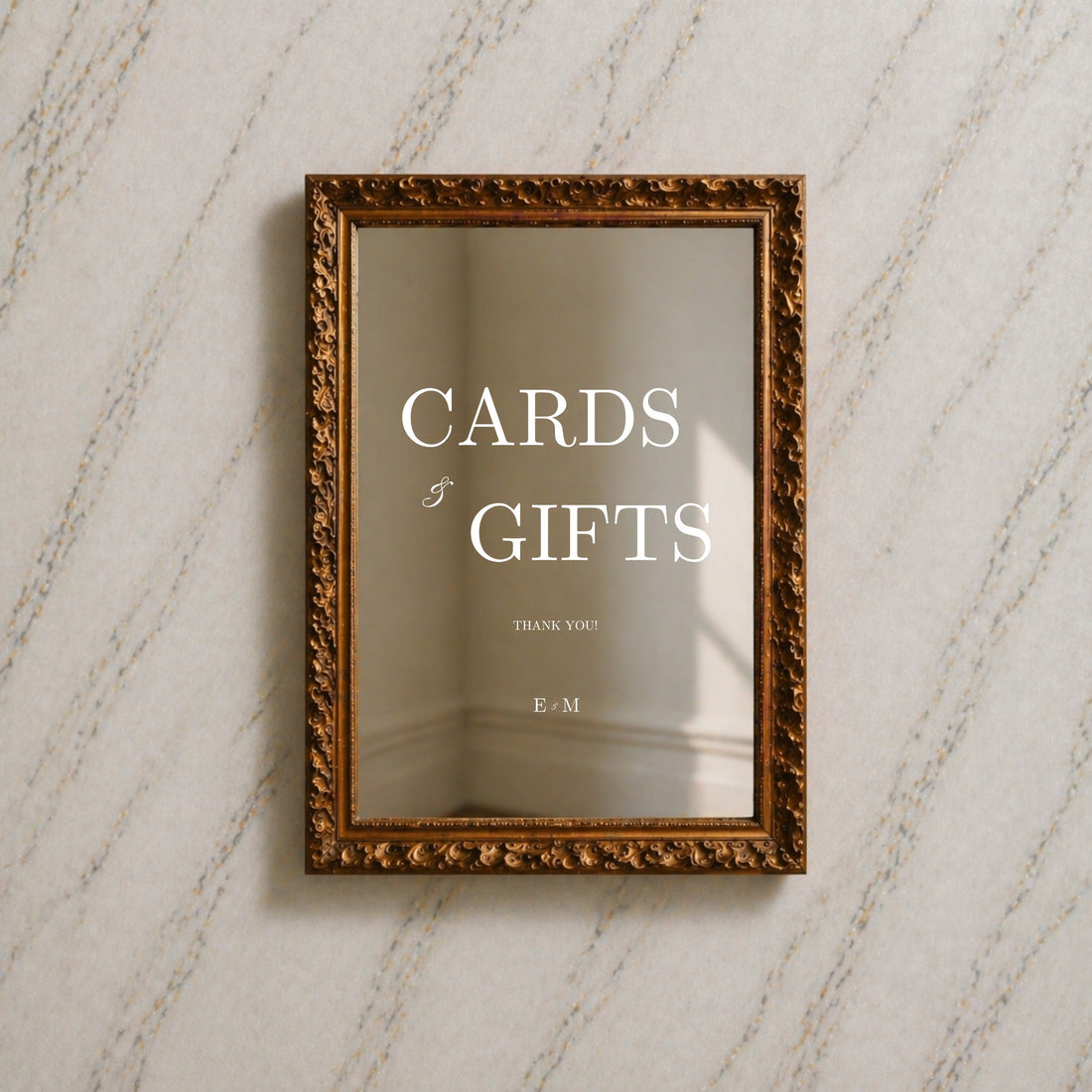 Reina Collection Decal Wedding Cards & Gifts Sign