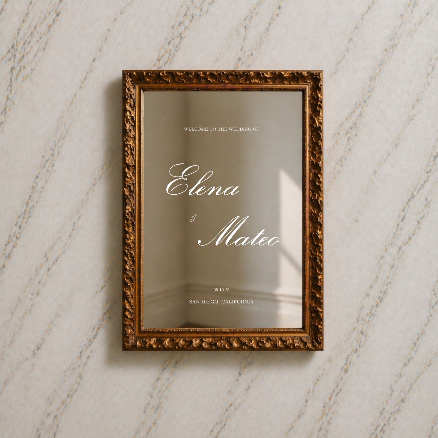 Reina Collection Decal Wedding Welcome Sign
