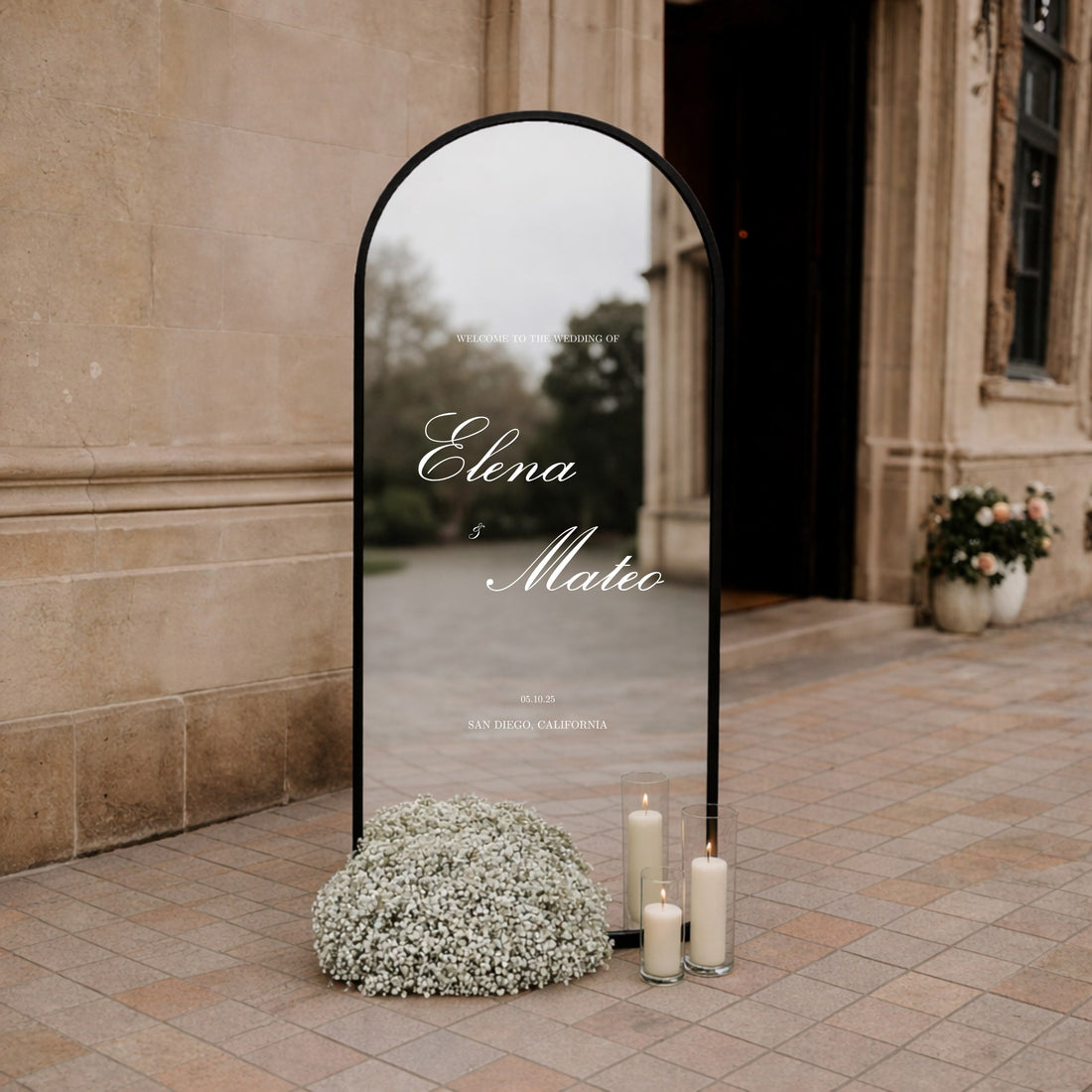 Reina Collection Decal Wedding Welcome Sign