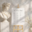 Reina Collection Gatorboard Wedding Seating Chart Sign