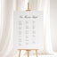 Reina Collection Gatorboard Wedding Seating Chart Sign