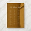 Reina Collection Gold Mirror Wedding Seating Chart Sign