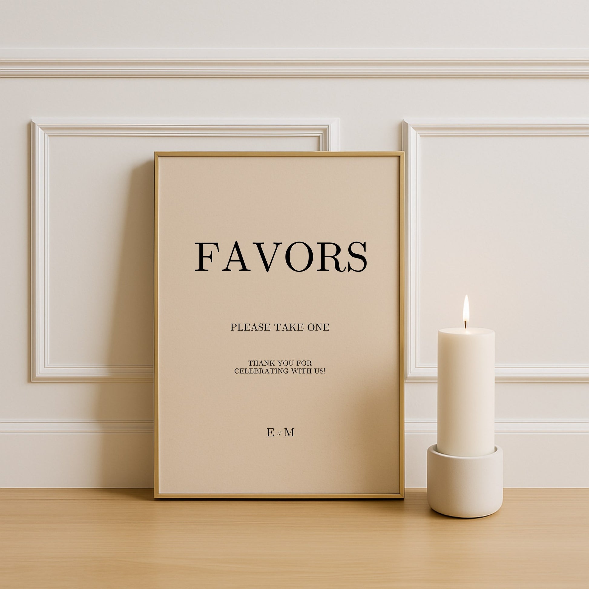 Reina Collection Poster Wedding Party Favors Sign