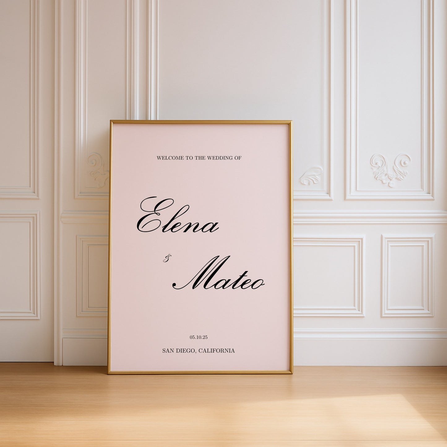 Reina Collection Poster Wedding Welcome Sign