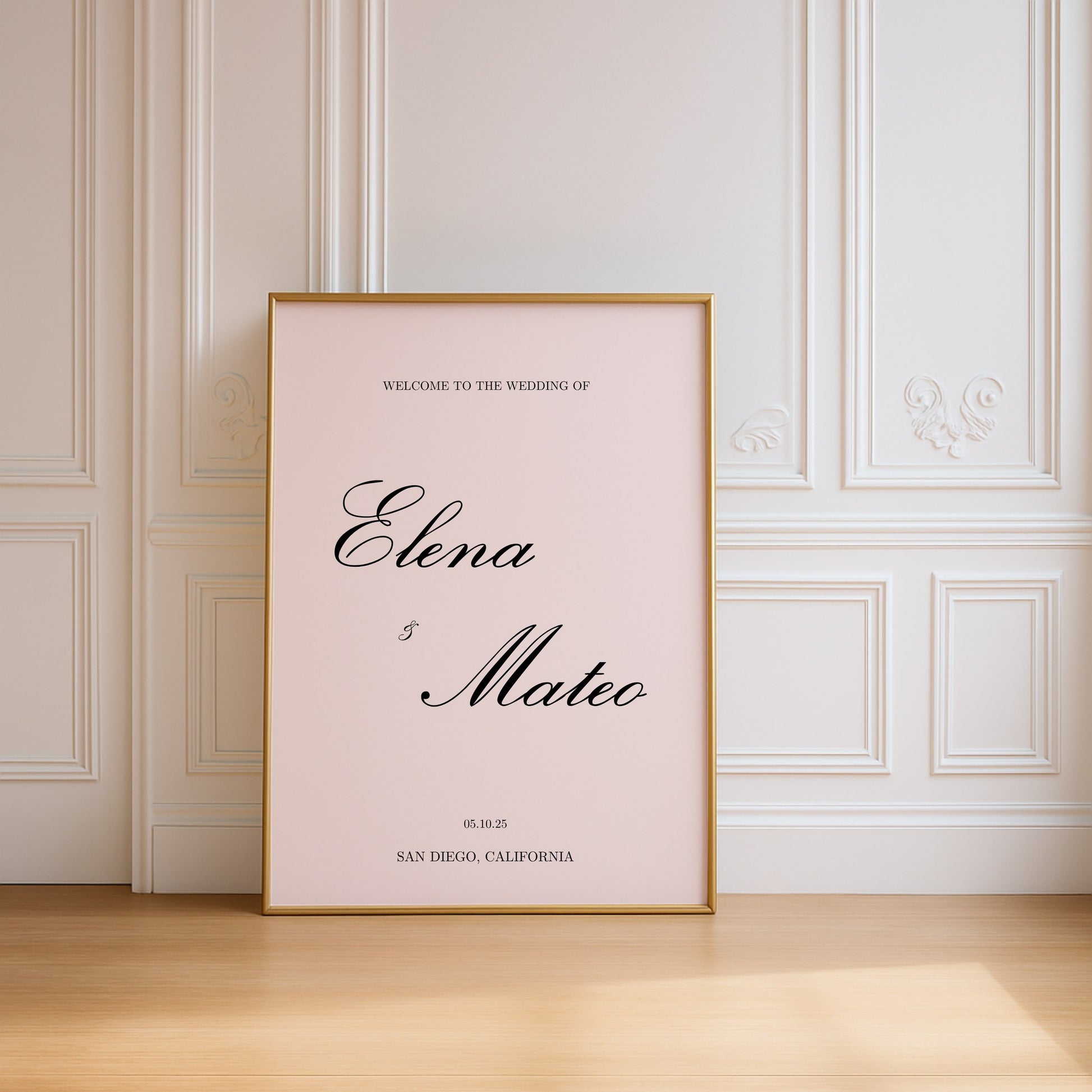 Reina Collection Poster Wedding Welcome Sign