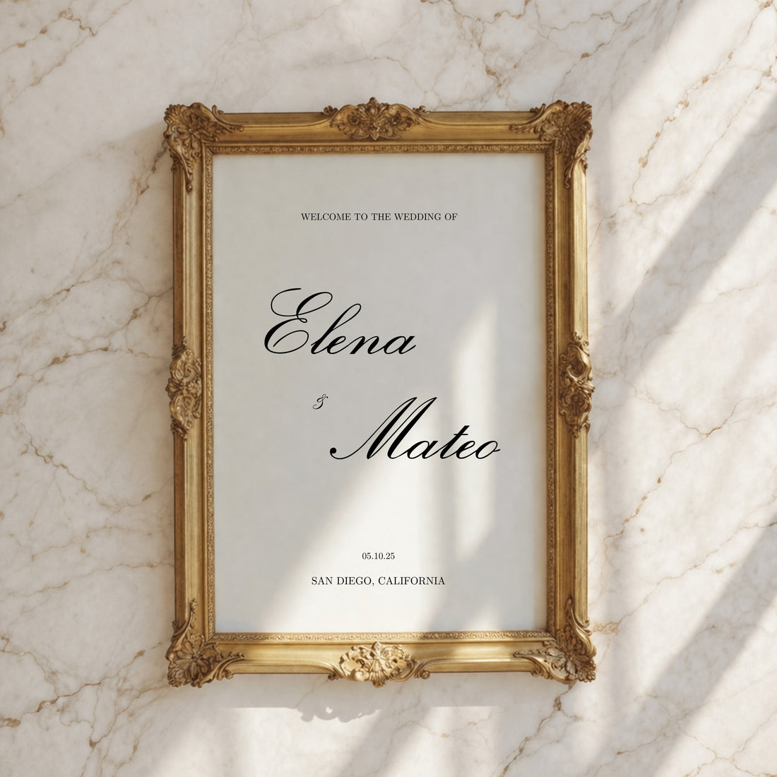 Reina Collection Poster Wedding Welcome Sign
