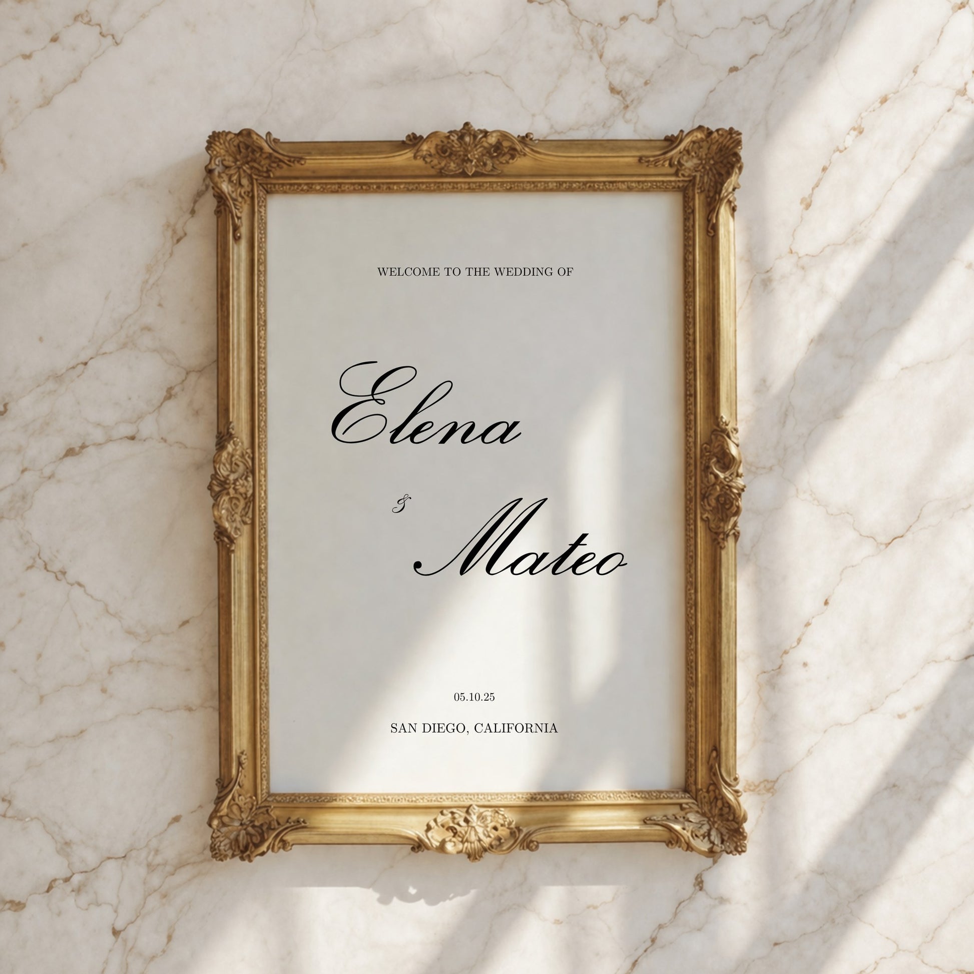 Reina Collection Poster Wedding Welcome Sign