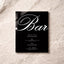 Reina Collection Acrylic Wedding Bar & Drinks Sign