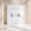 Reina Collection Acrylic Wedding Welcome Sign