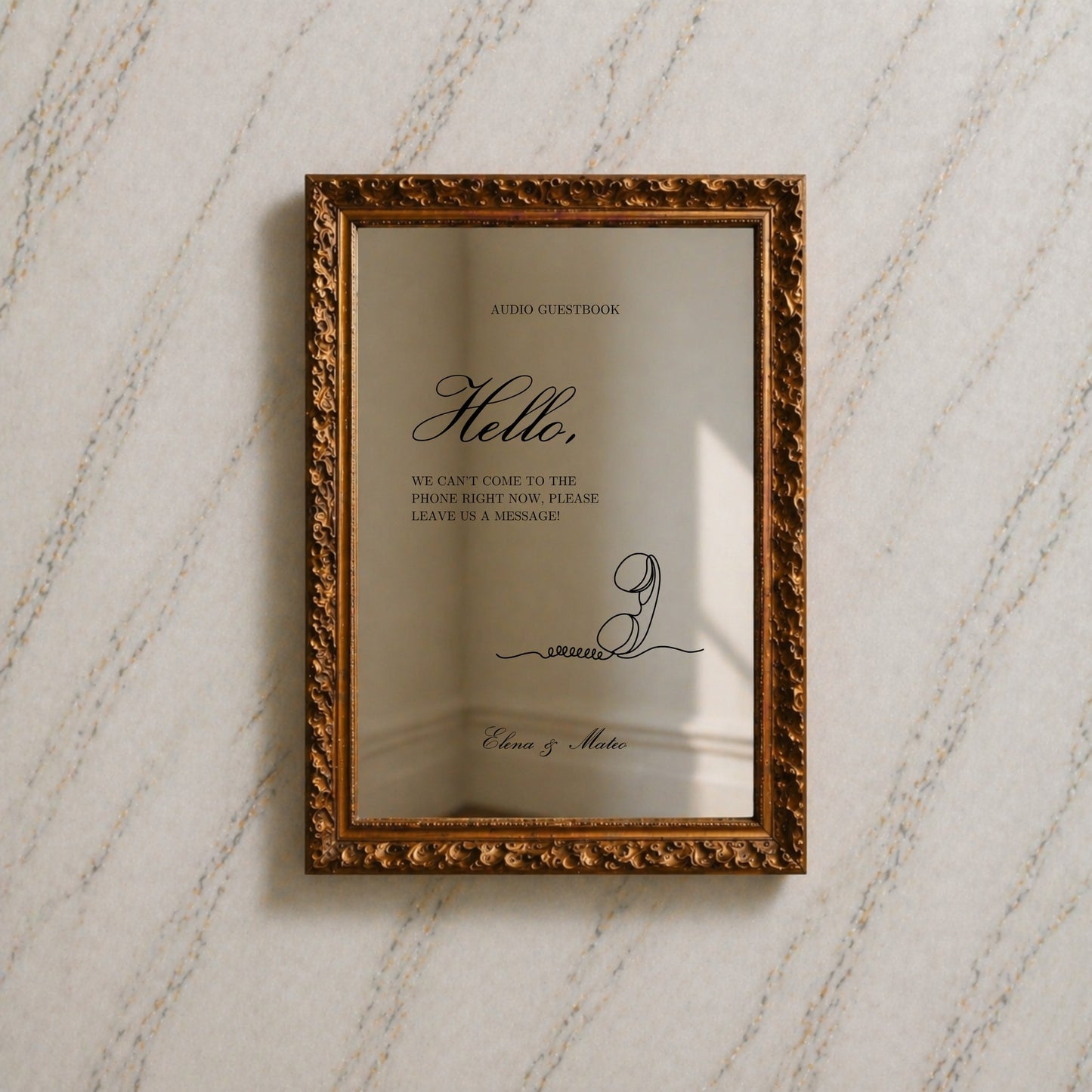 Reina Collection Decal Wedding Guestbook Sign