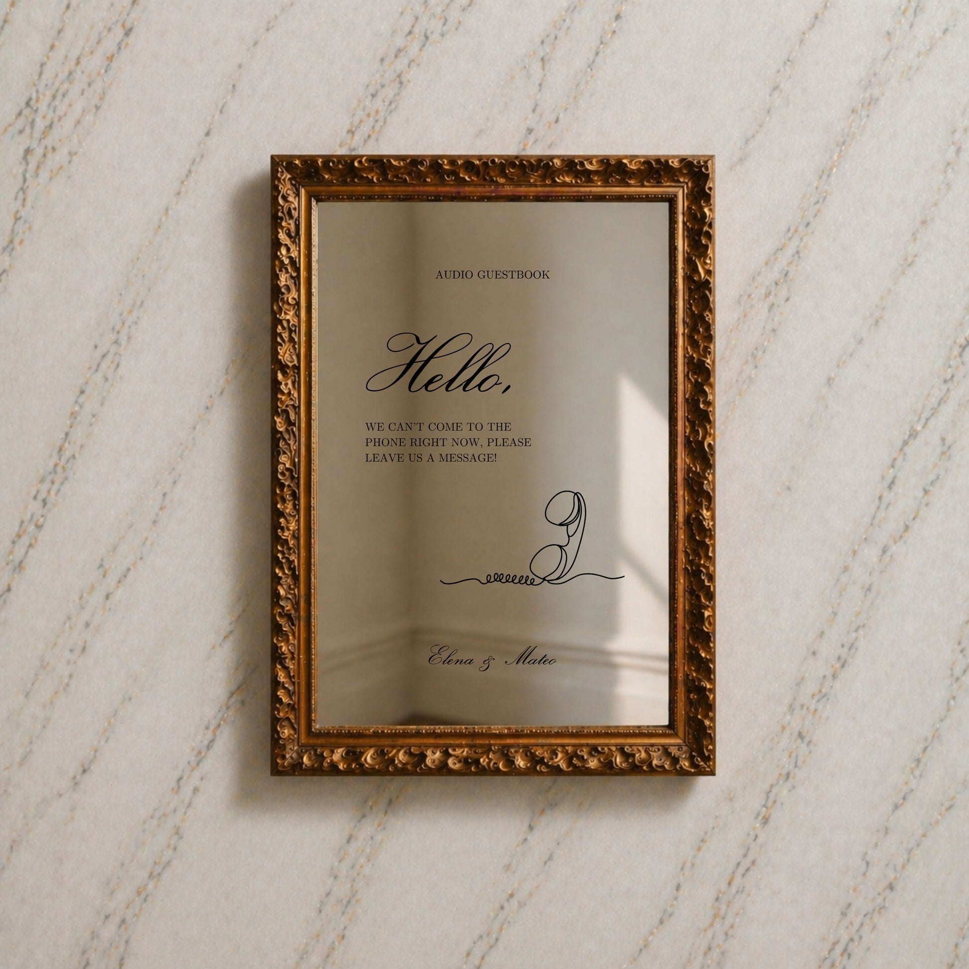Reina Collection Decal Wedding Guestbook Sign