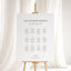 Reina Collection Gatorboard Wedding Seating Chart Sign