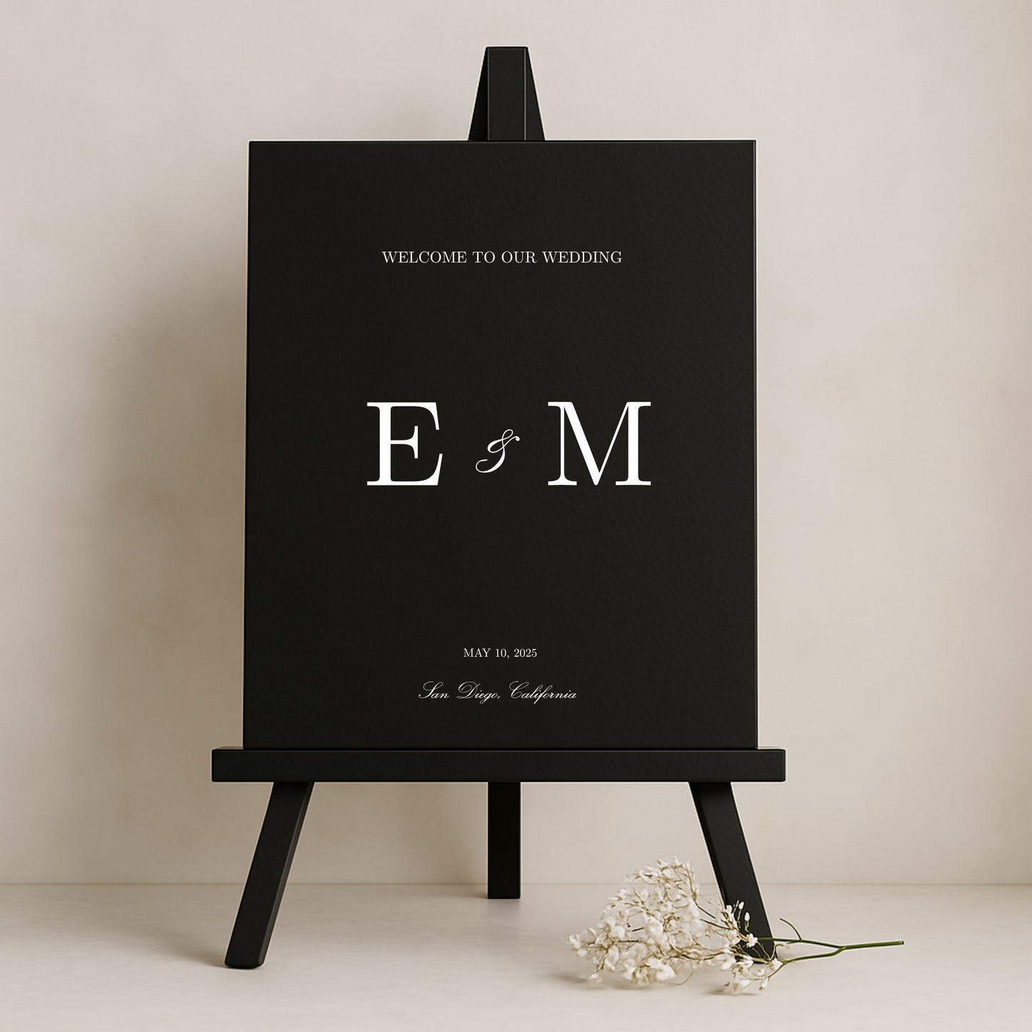 Reina Collection Gatorboard Wedding Welcome Sign