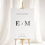 Reina Collection Gatorboard Wedding Welcome Sign