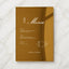 Reina Collection Gold Mirror Wedding Menu Sign