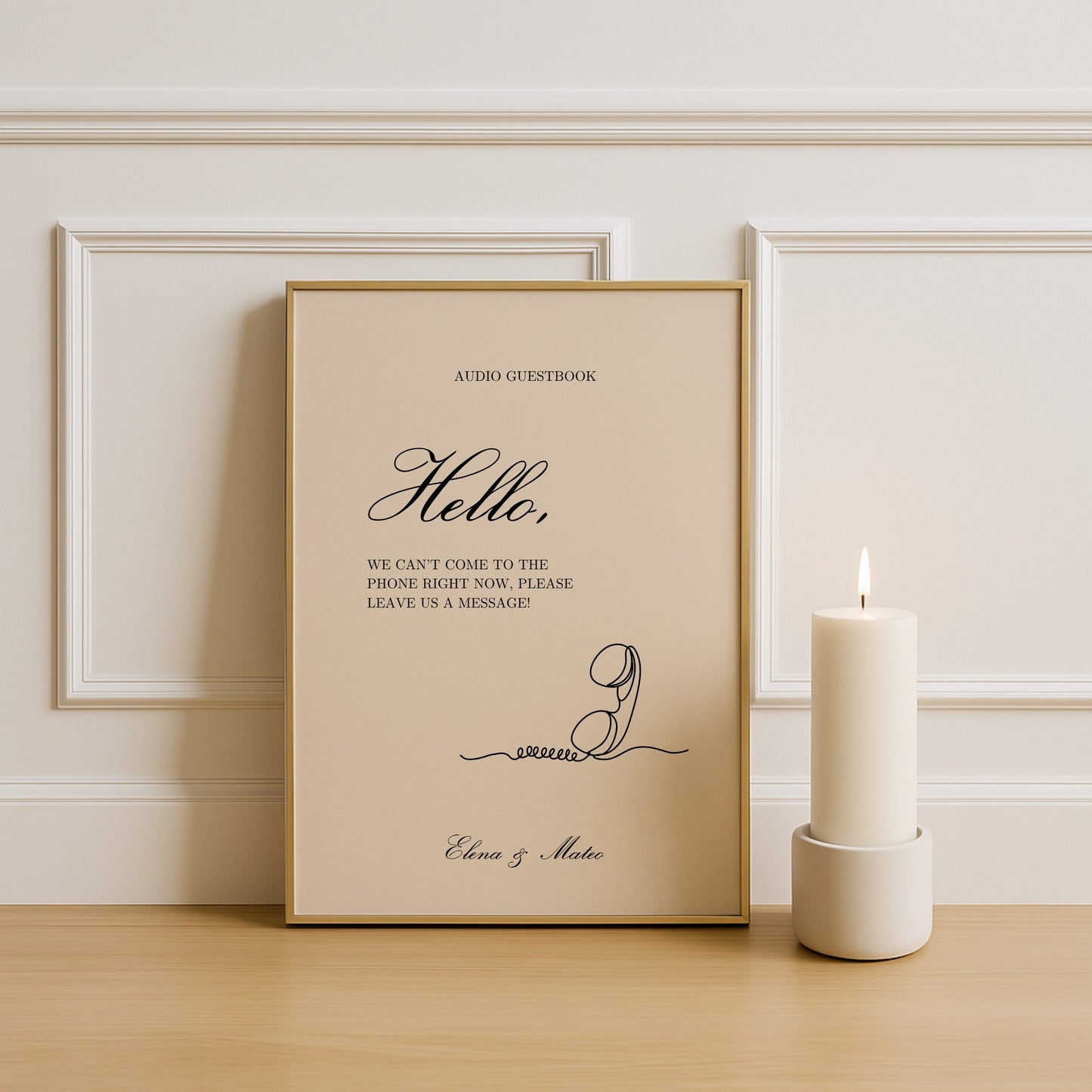 Reina Collection Poster Wedding Guestbook Sign
