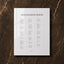 Reina Collection Acrylic Wedding Seating Chart Sign