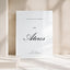 Reina Collection Acrylic Wedding Welcome Sign