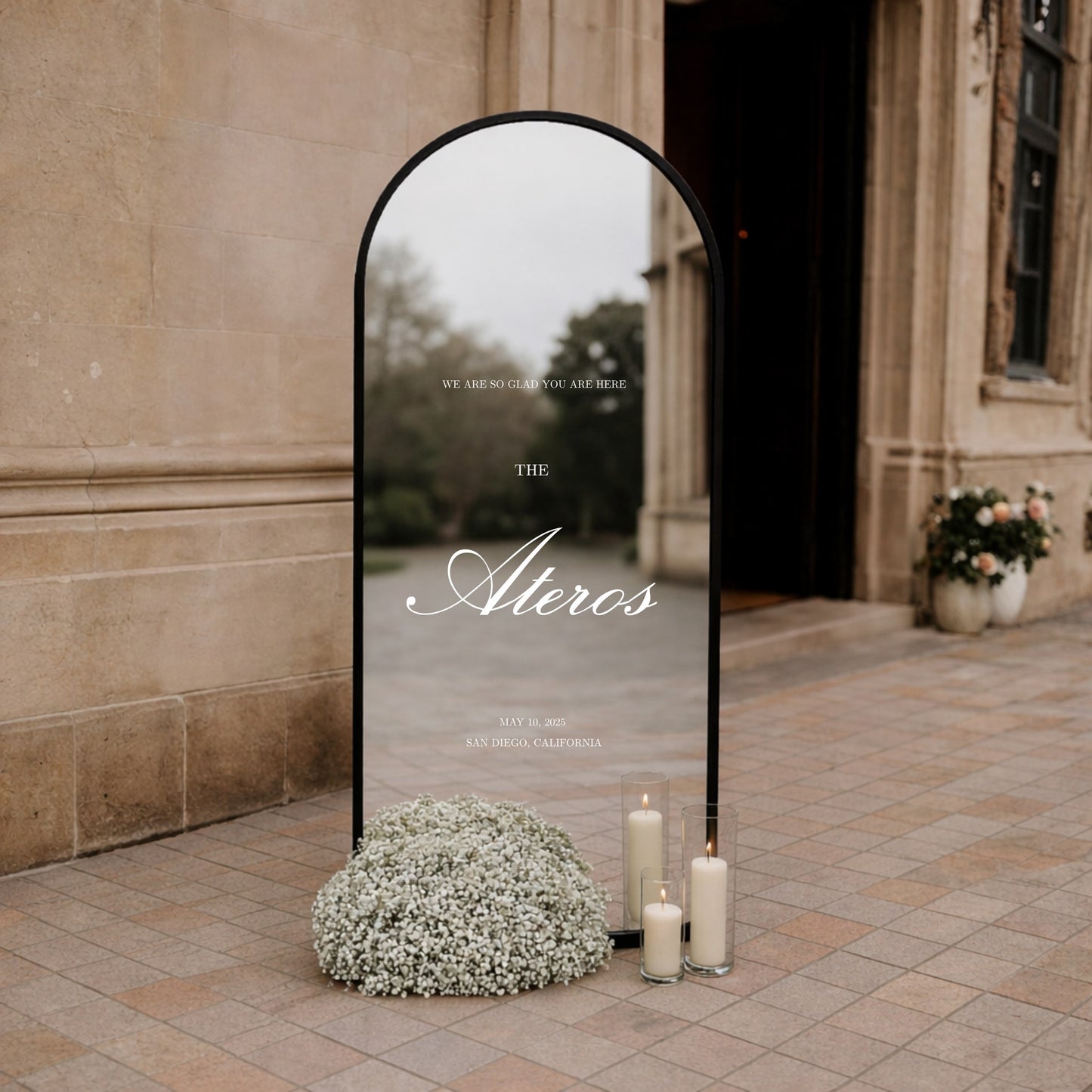 Reina Collection Decal Wedding Welcome Sign