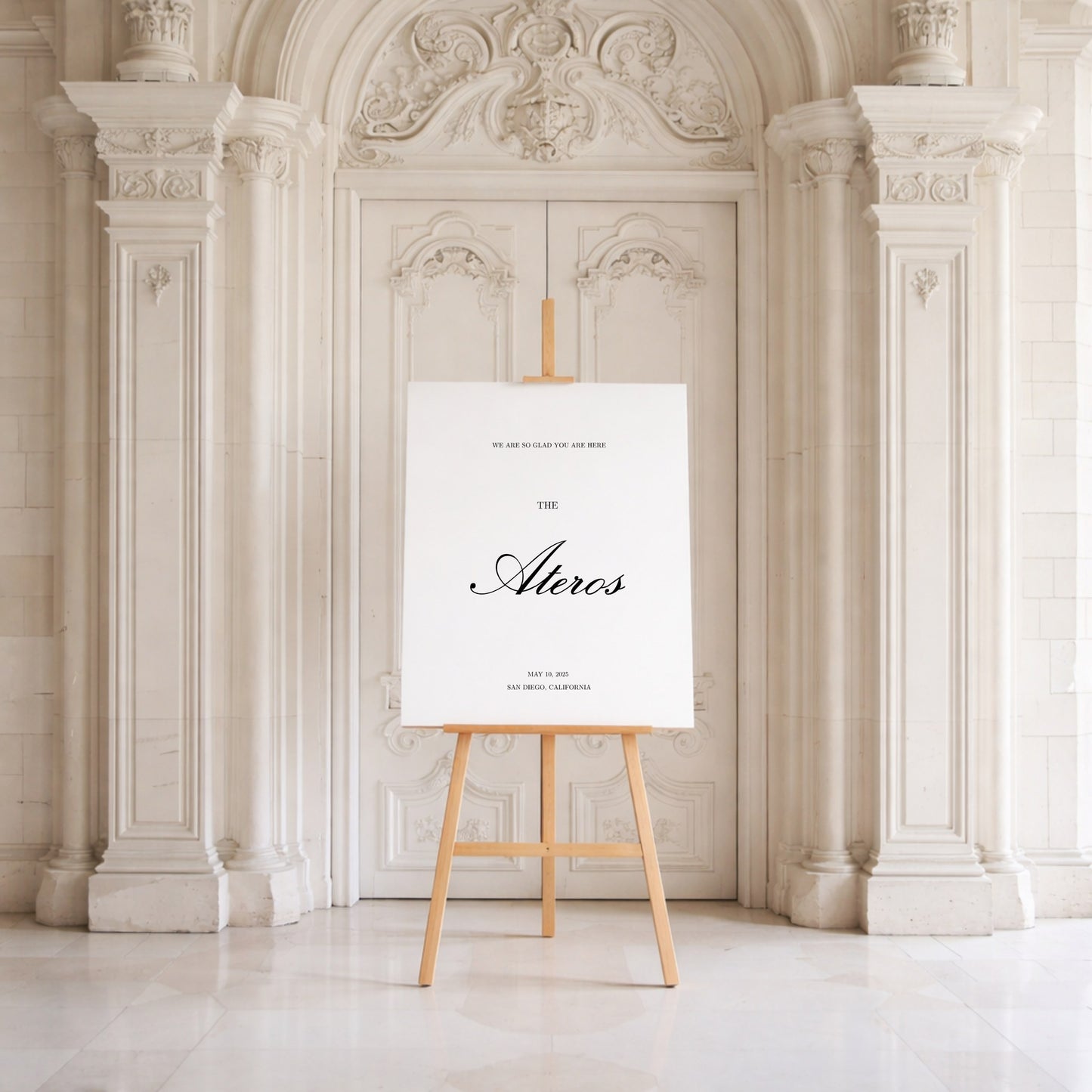 Reina Collection Gatorboard Wedding Welcome Sign