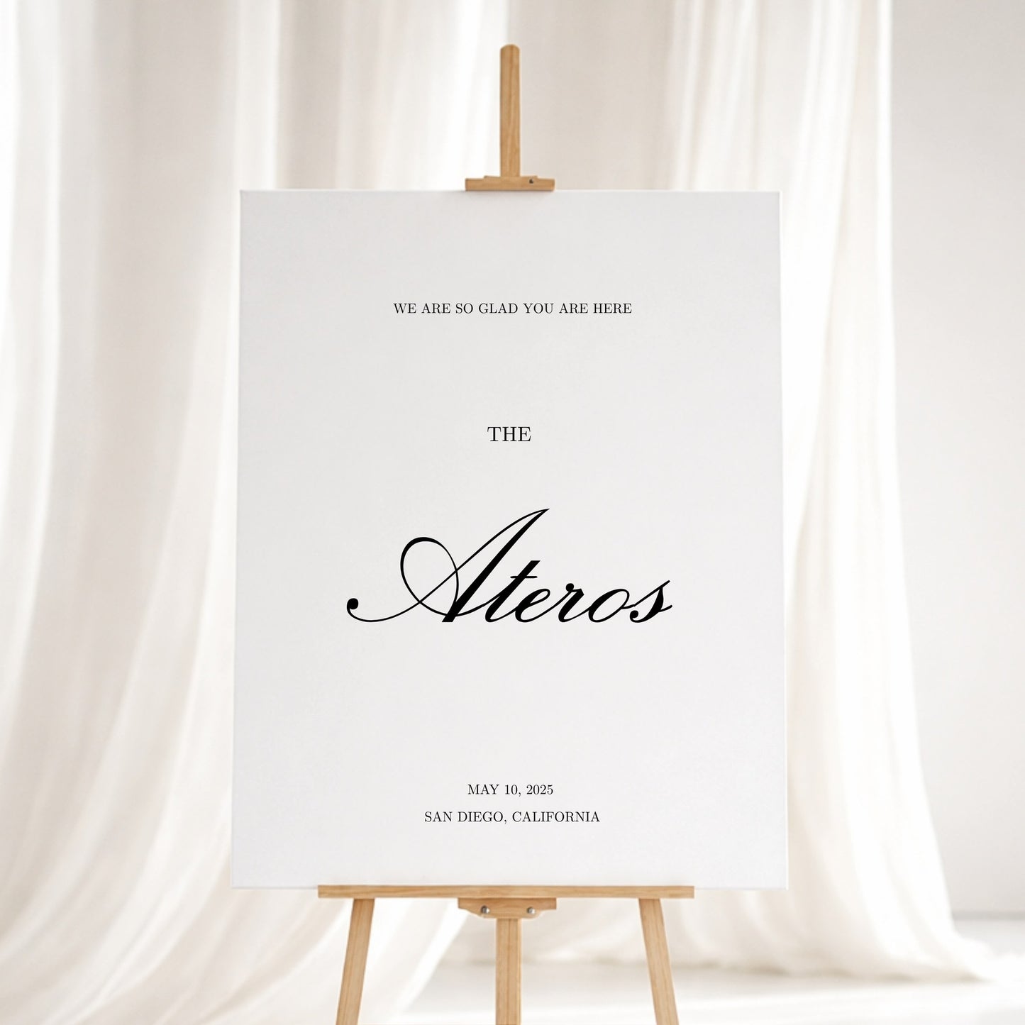 Reina Collection Gatorboard Wedding Welcome Sign