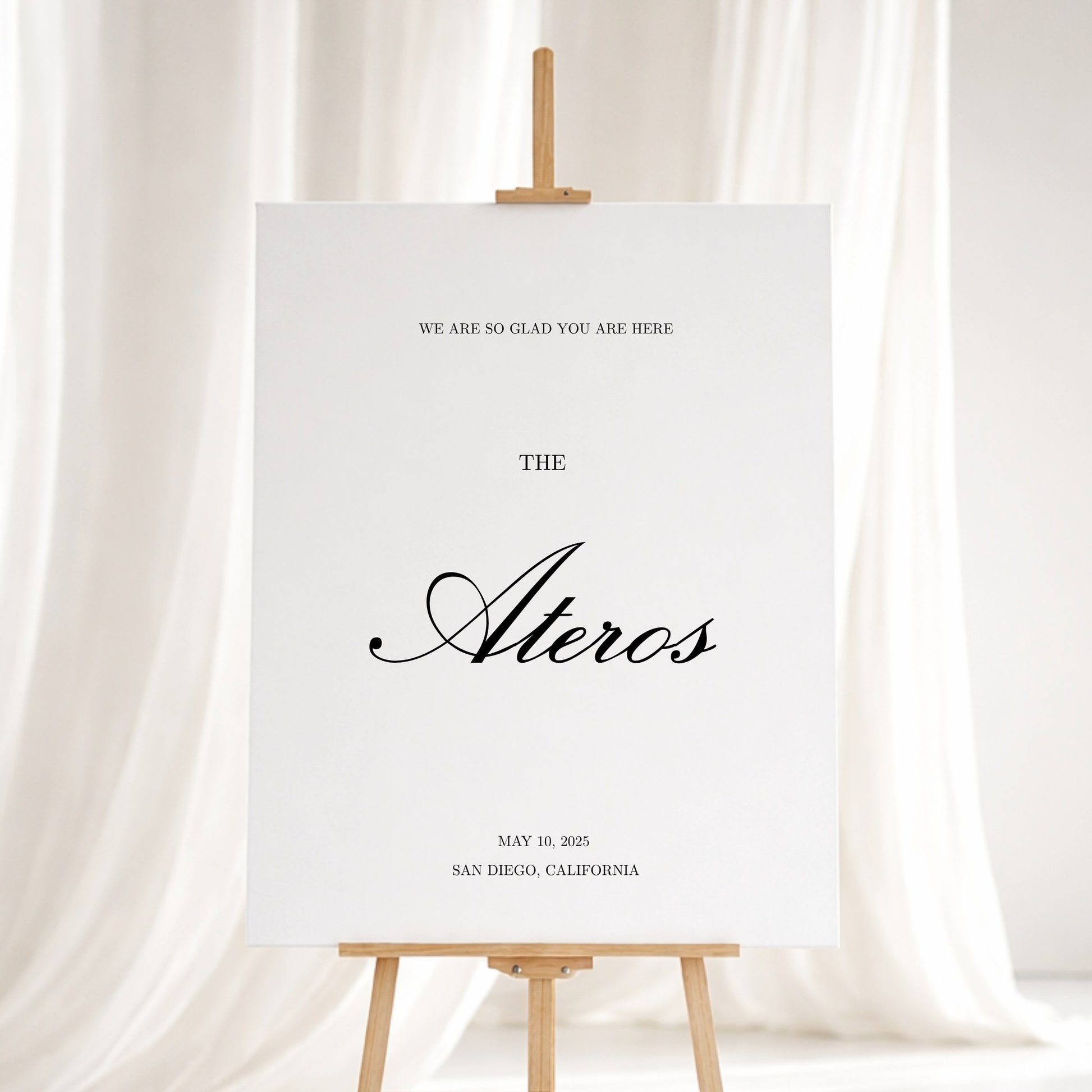 Reina Collection Gatorboard Wedding Welcome Sign