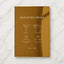 Reina Collection Gold Mirror Wedding Bar & Drinks Sign