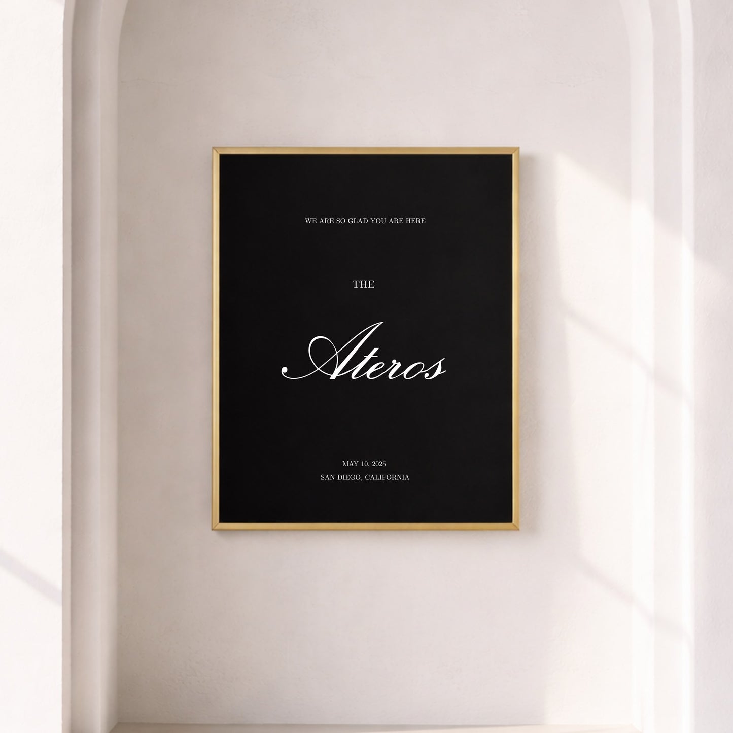 Reina Collection Poster Wedding Welcome Sign