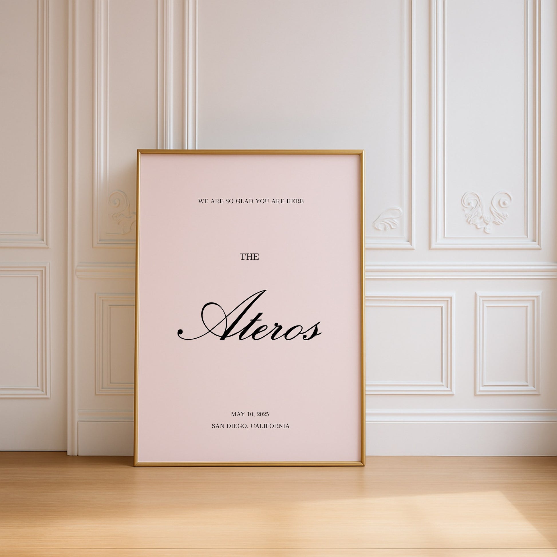 Reina Collection Poster Wedding Welcome Sign