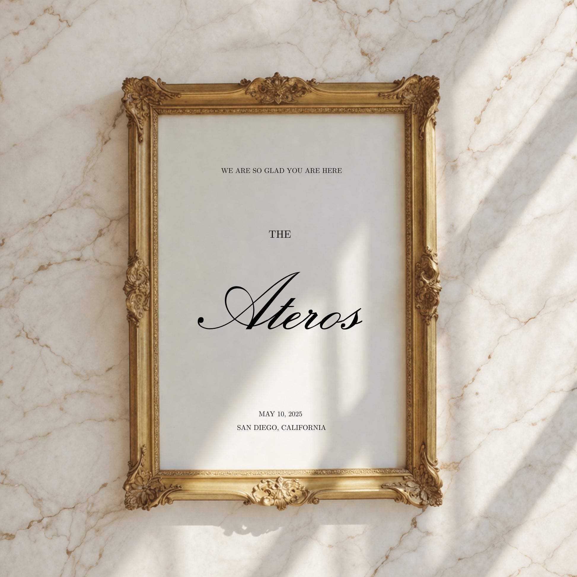 Reina Collection Poster Wedding Welcome Sign