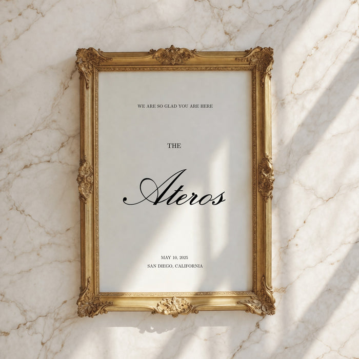 Reina Collection Poster Wedding Welcome Sign