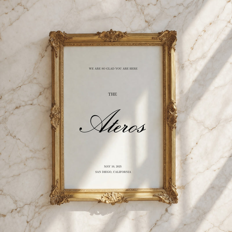 Reina Collection Poster Wedding Welcome Sign