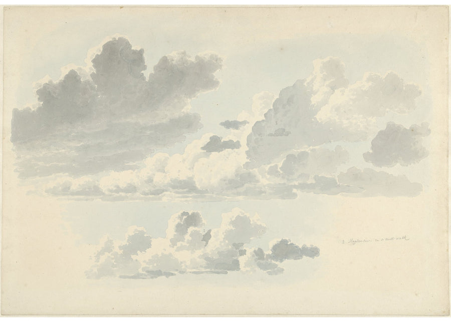 Soft Cloudscape Study, modern wall art print