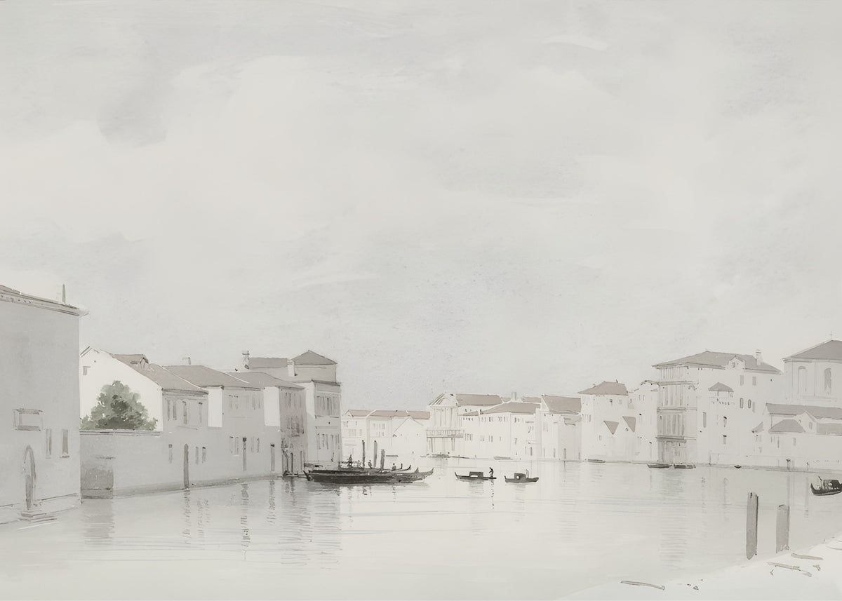 White Harbor, modern wall art print