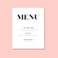 London | Menu