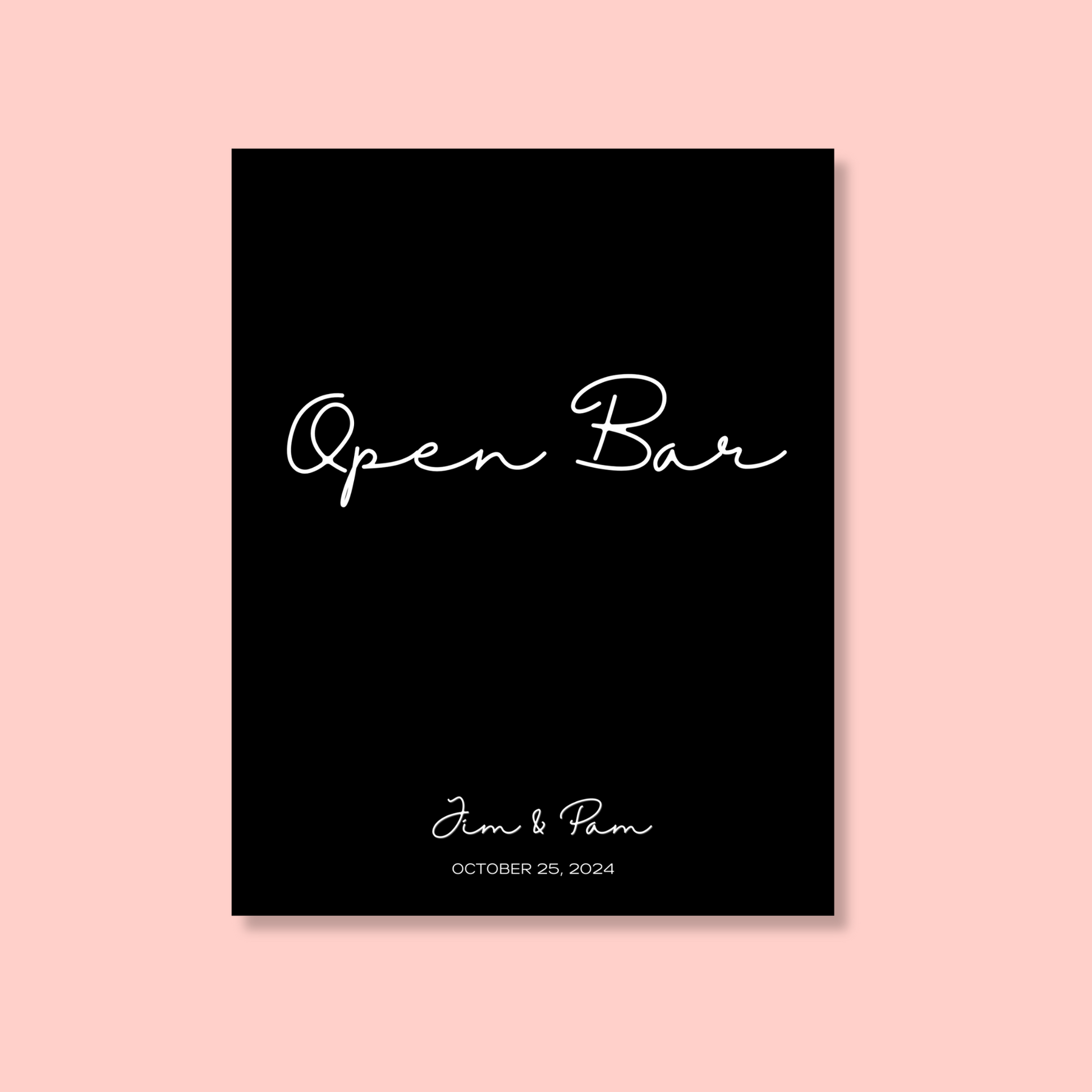 Halimum | Open Bar Wedding Sign – gathurr halimum-open-bar-wedding-sign-gathurr