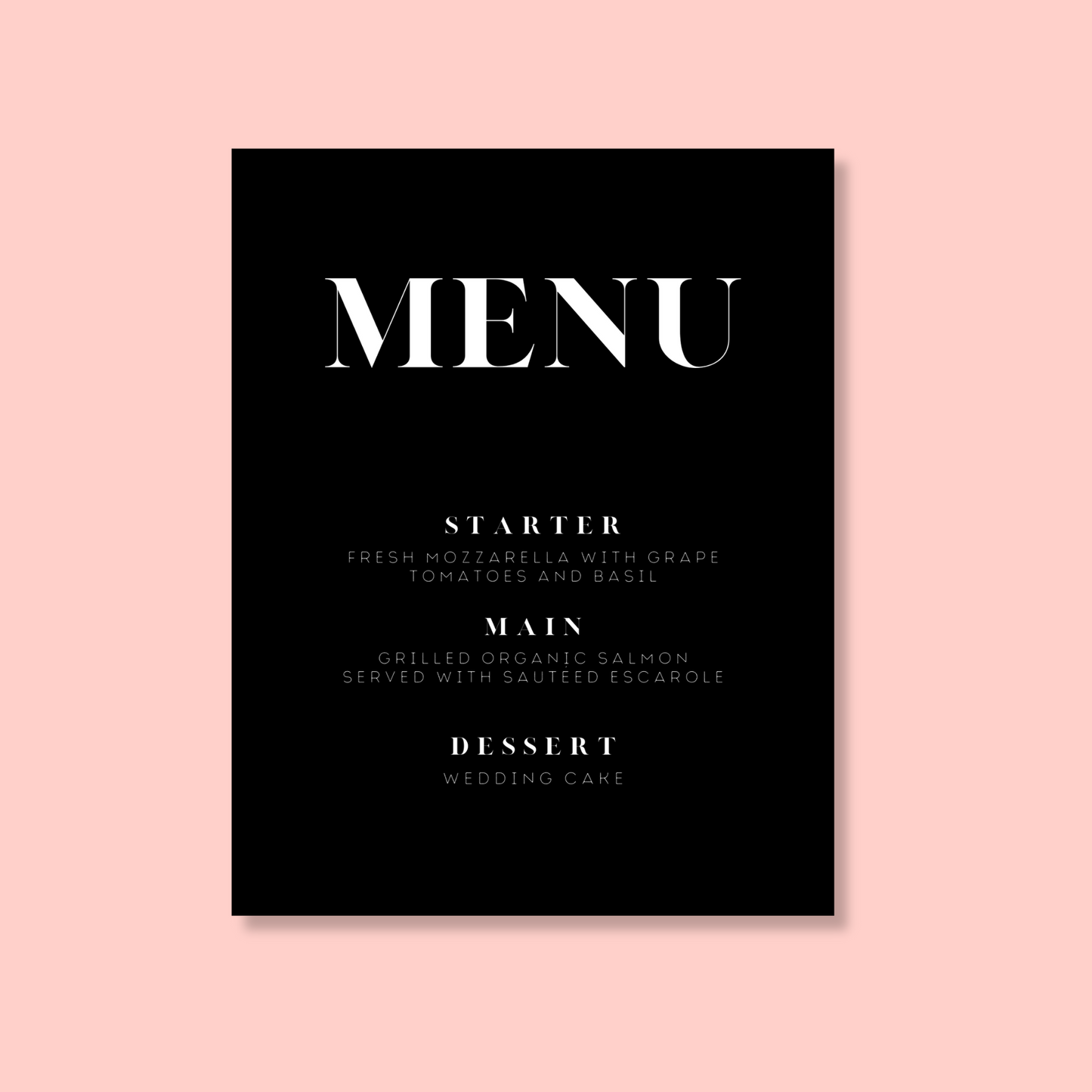 London | Menu