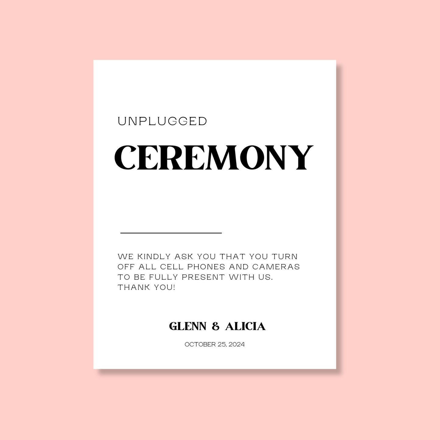 March | Unplugged Ceremony