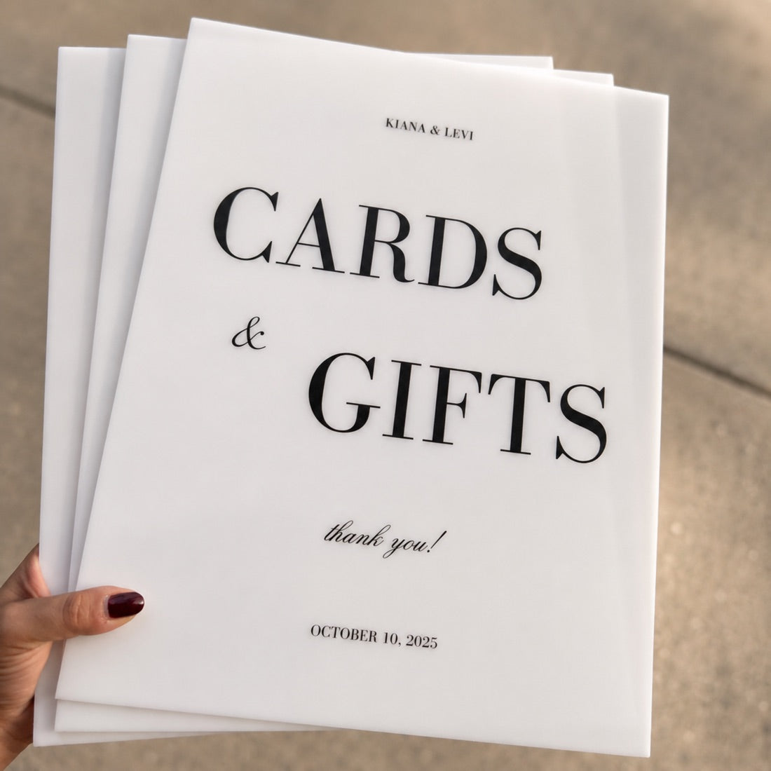 Gathurr wedding signage