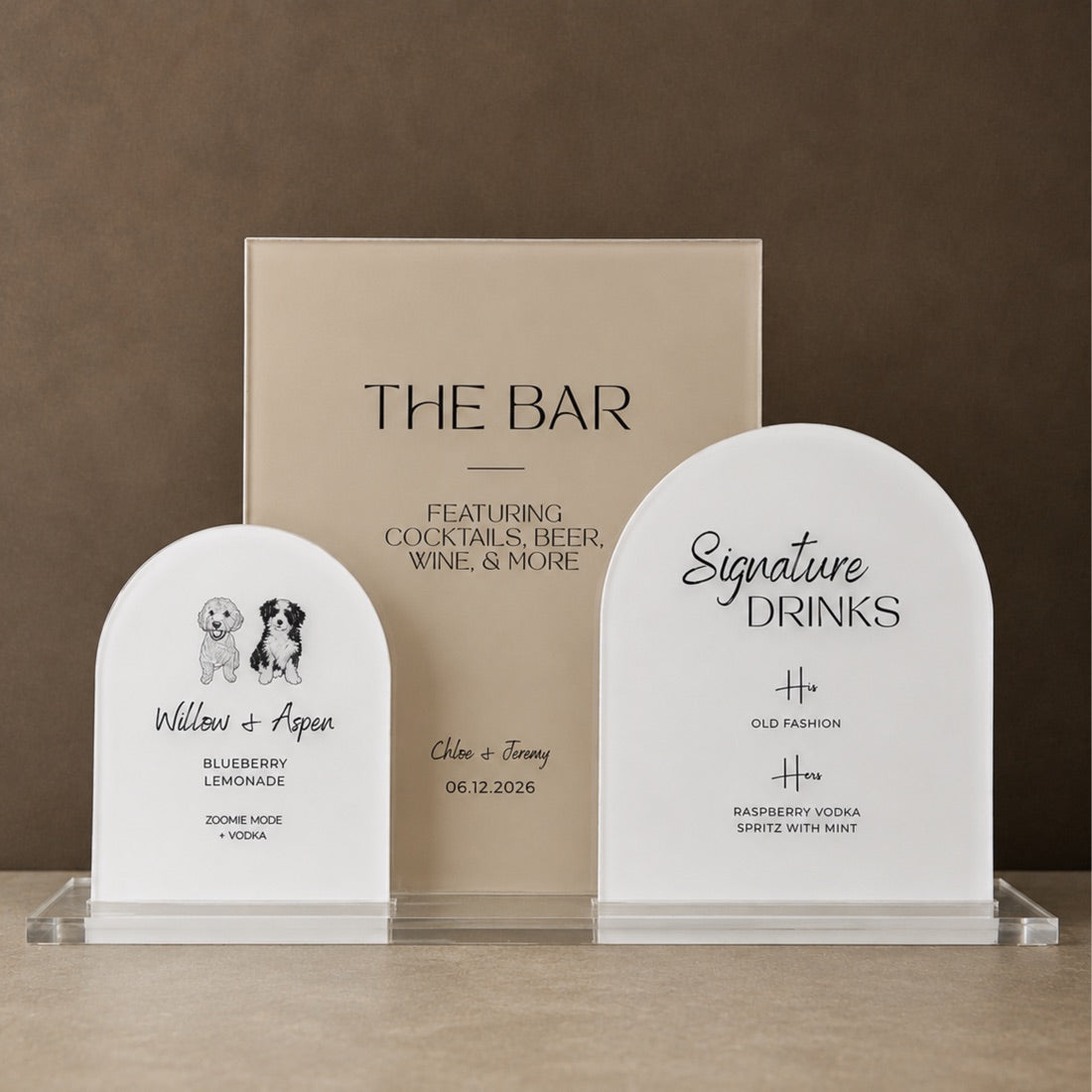 Gathurr wedding signage